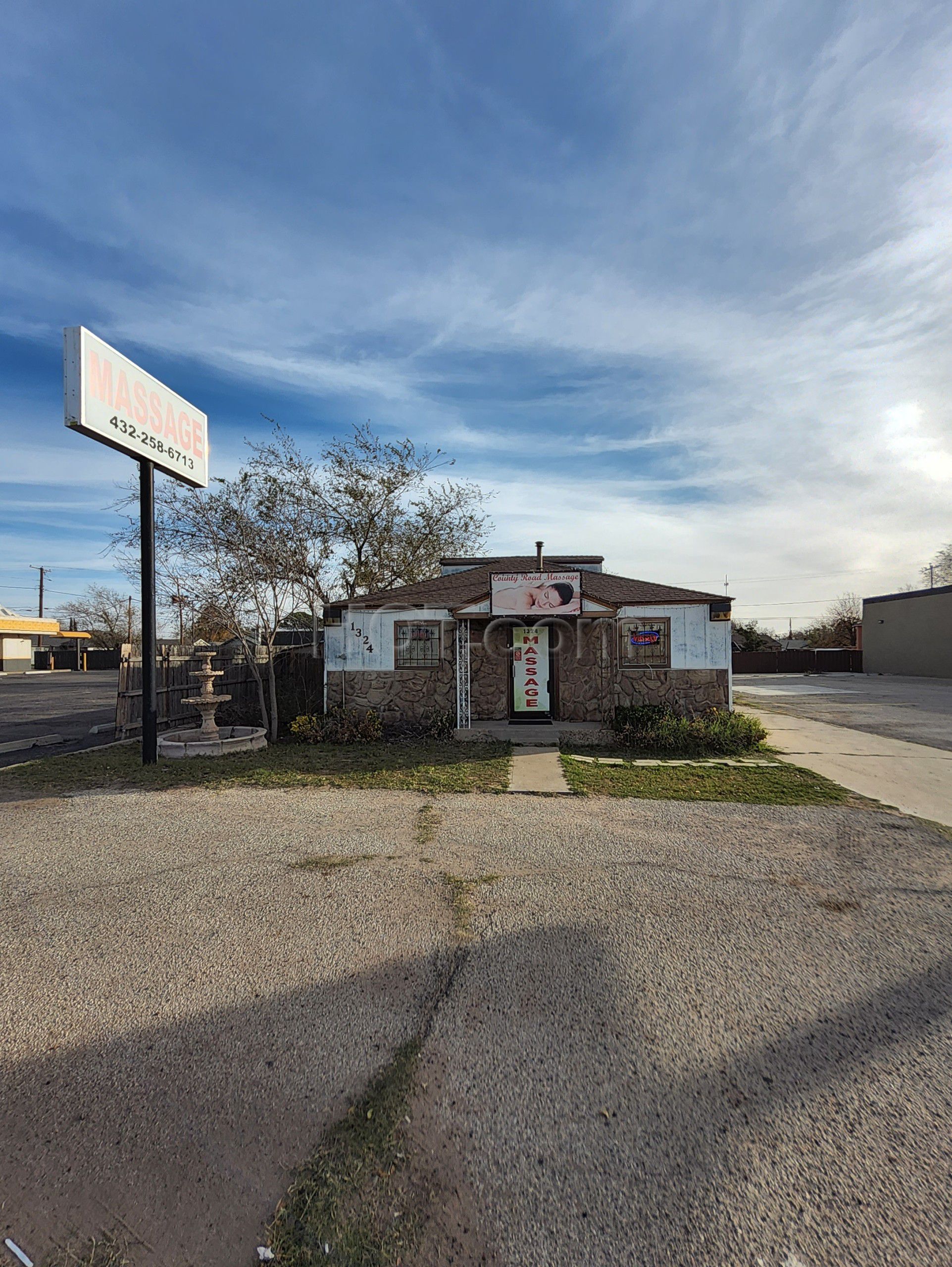 Odessa, Texas County Road Massage