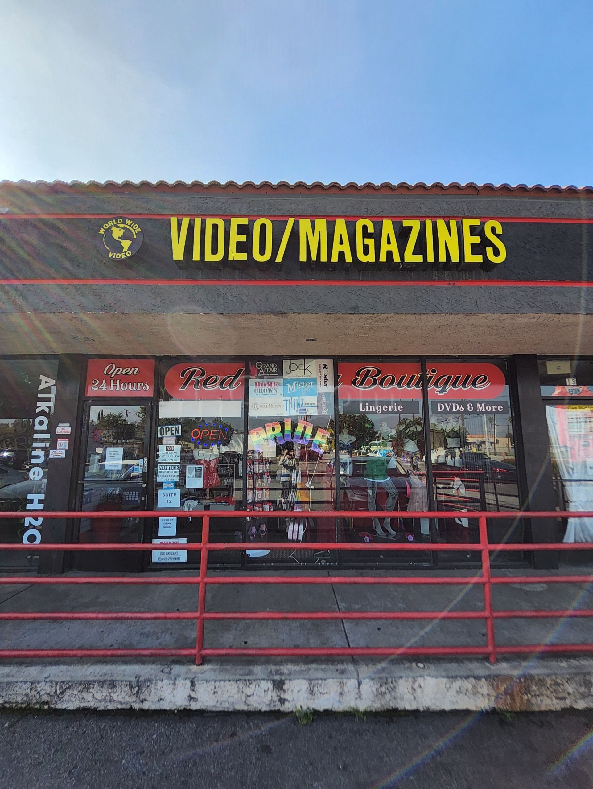 Azusa, California World Wide Video's Red Panties Boutiques
